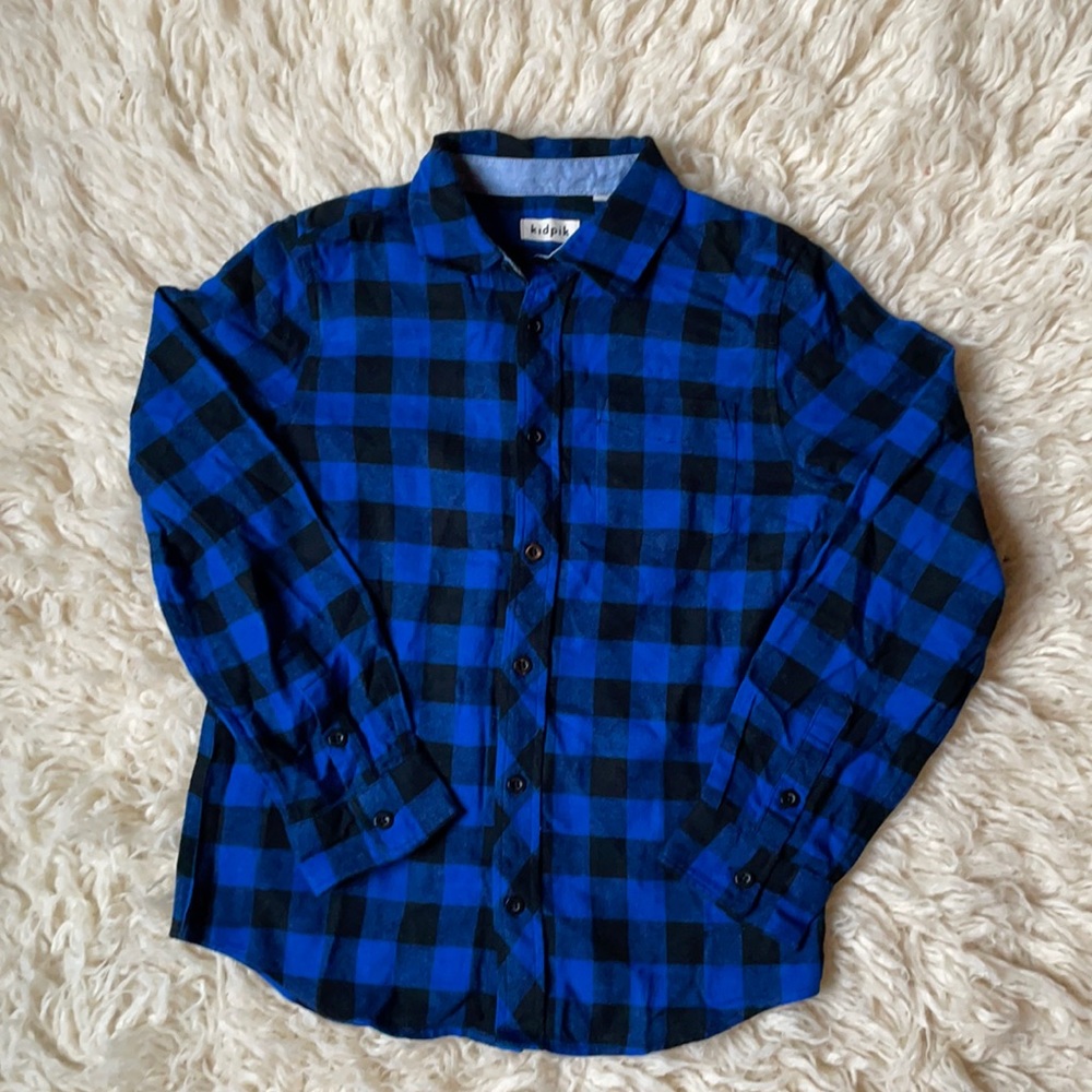 NWOT Blue Black Flannel Sz 10